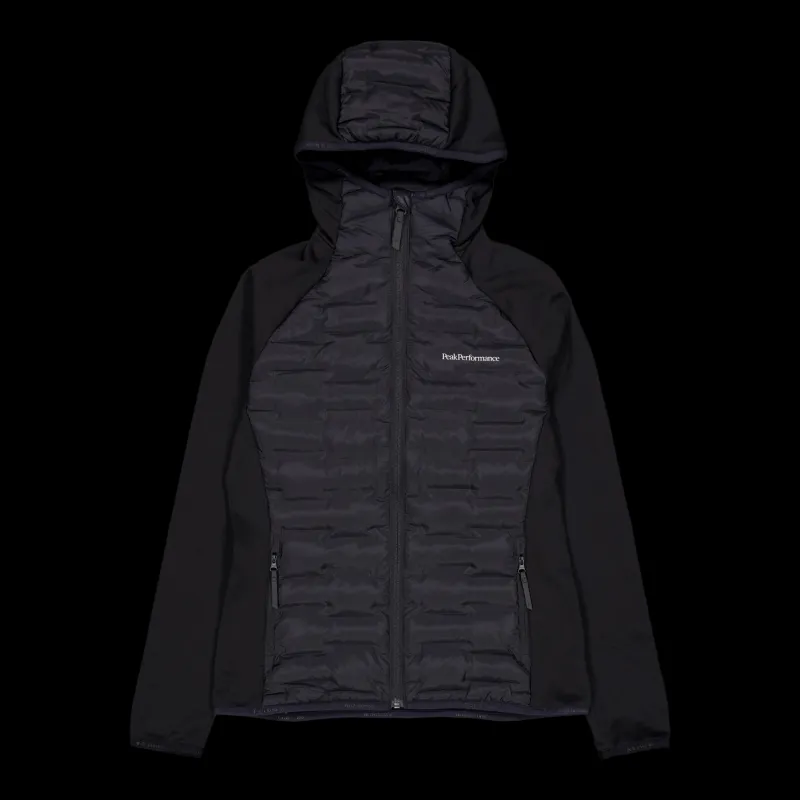 Sale Peak Performance W Argon Hybrid Hood Black Svart