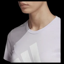 adidas W Badge Of Sport Cotton Tee - Regular Fit Purple Tint Vit Sale