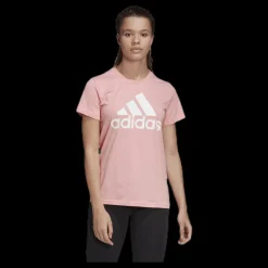 Sale adidas W Badge Of Sport Cotton Tee - Regular Fit Glory Pink Rosa