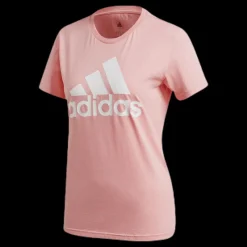 Sale adidas W Badge Of Sport Cotton Tee - Regular Fit Glory Pink Rosa