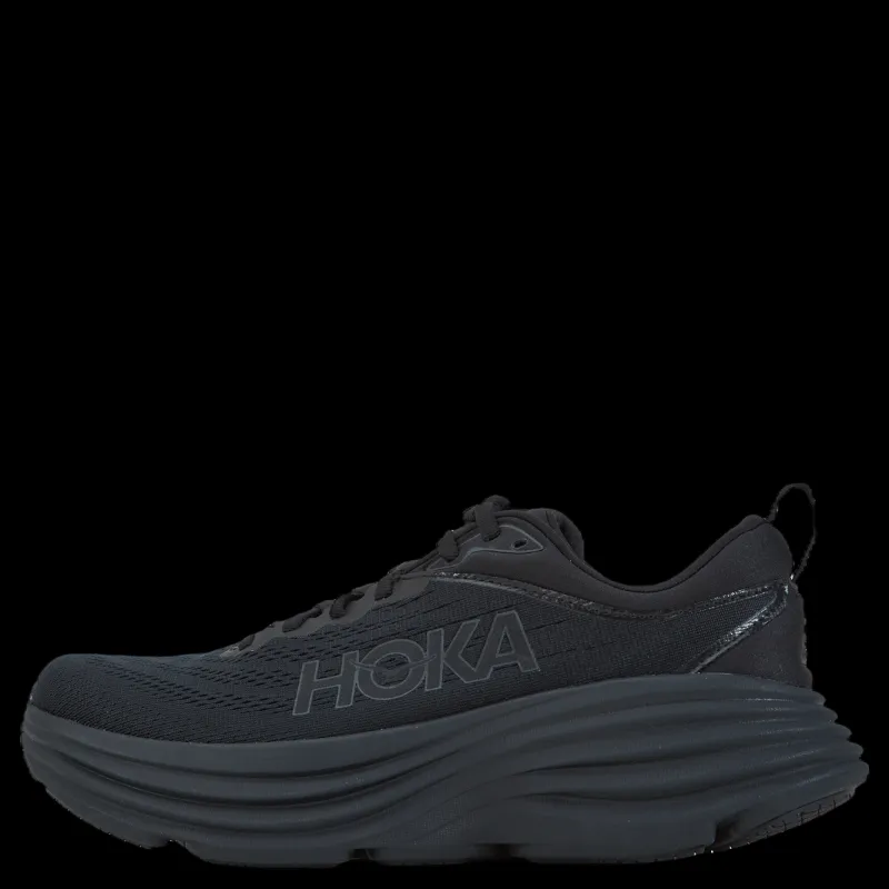Hoka W Bondi 8 Black / Black Svart Best