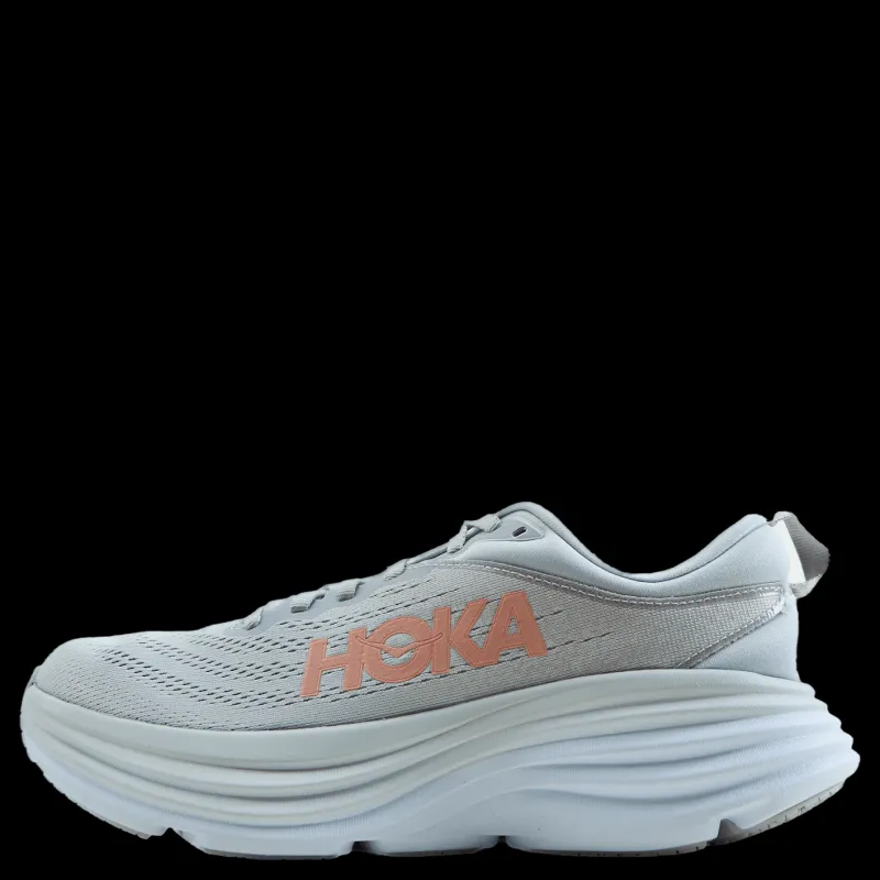 New Hoka W Bondi 8 Harbor Mist / Lunar Rock Grå