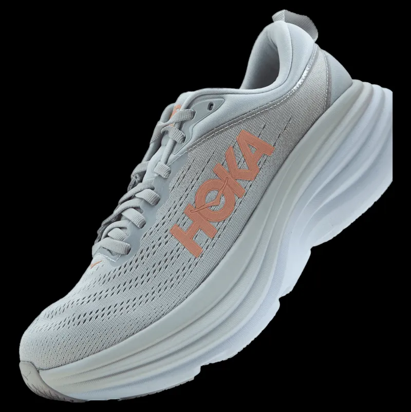 New Hoka W Bondi 8 Harbor Mist / Lunar Rock Grå