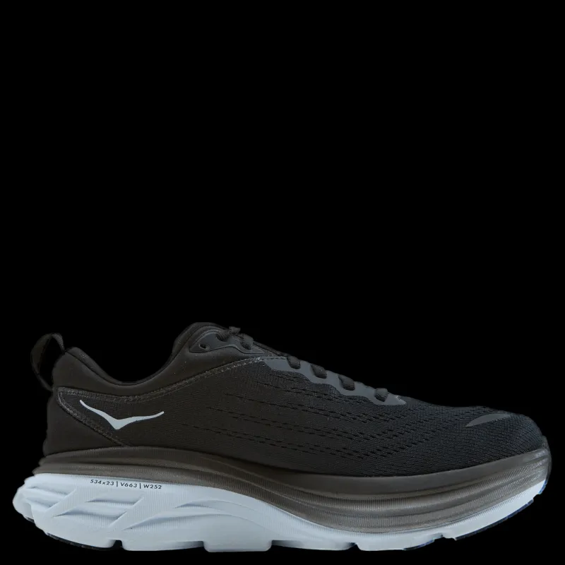 Hoka W Bondi 8 Wide Black / White Svart Best