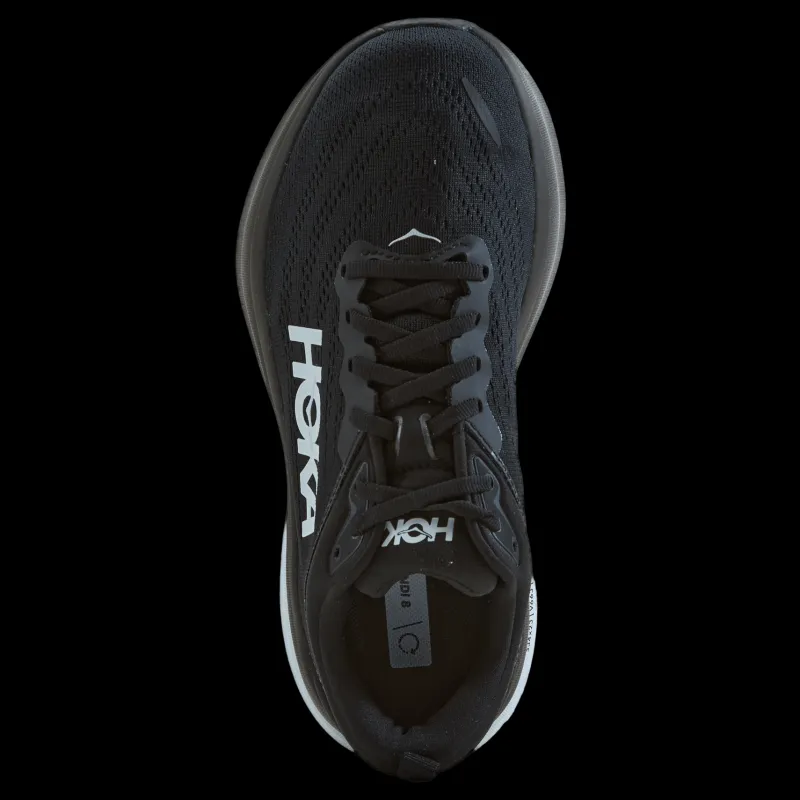 Hoka W Bondi 8 Wide Black / White Svart Best