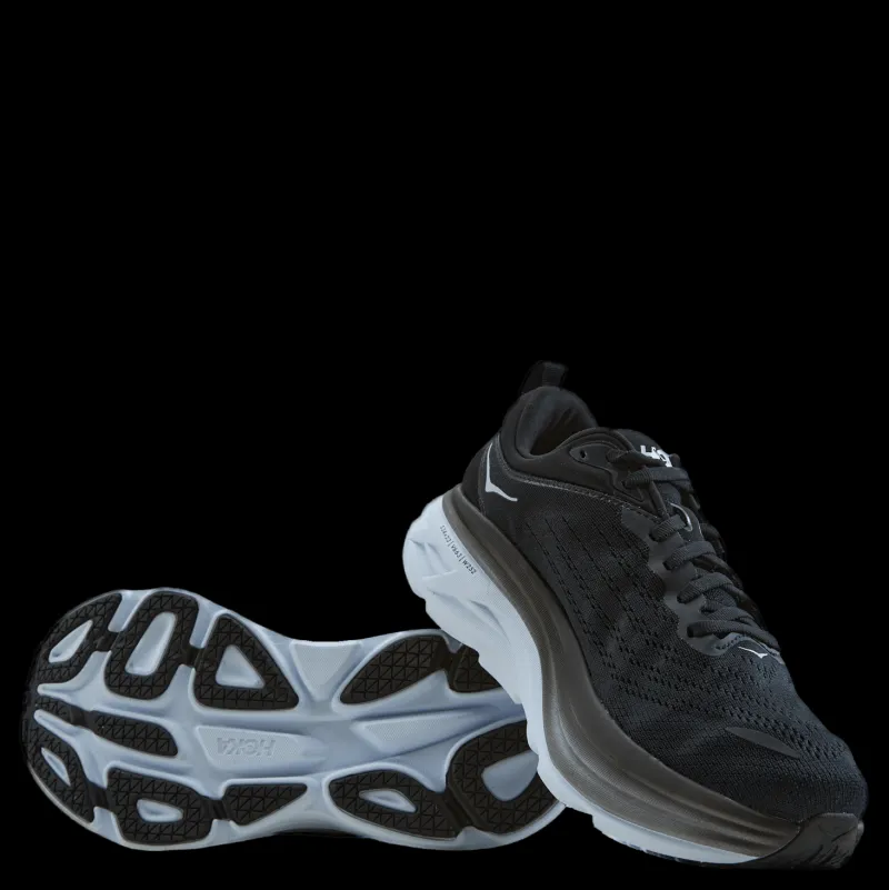 Hoka W Bondi 8 Wide Black / White Svart Best