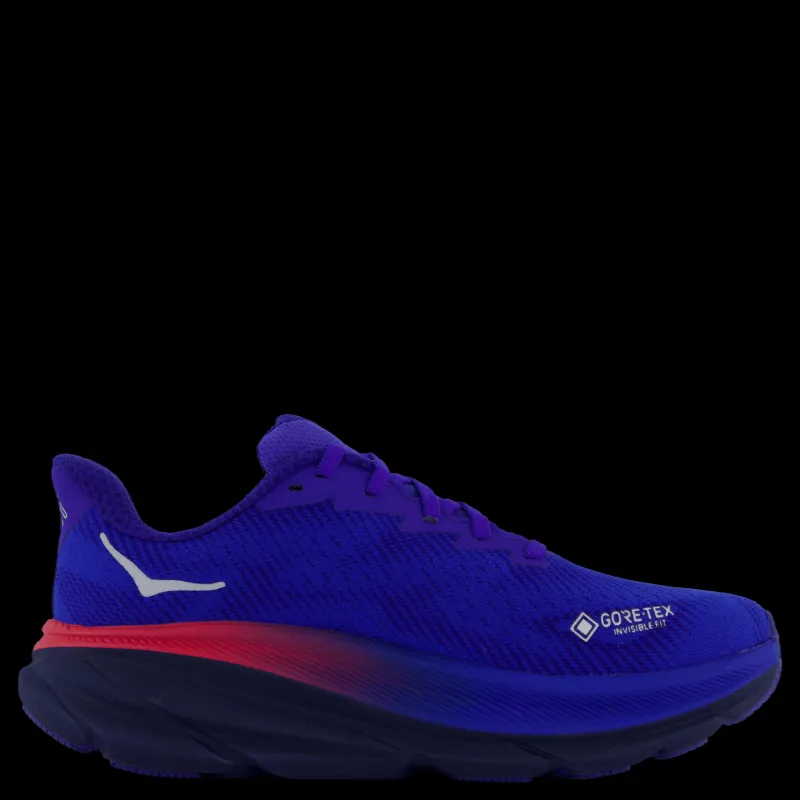 Hoka W Clifton 9 Gtx Dazzling Blue / Evening Sky Blå Outlet