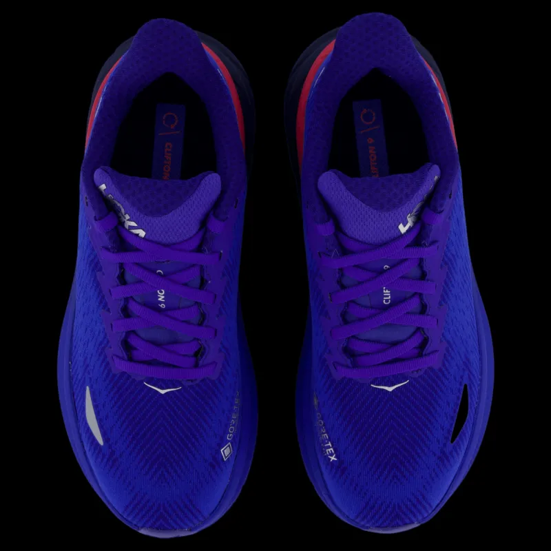 Hoka W Clifton 9 Gtx Dazzling Blue / Evening Sky Blå Outlet