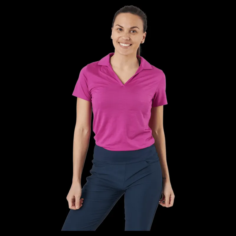 Puma Golf W Cloudspun Coast Polo Festival Fuchsia Heather Rosa Hot
