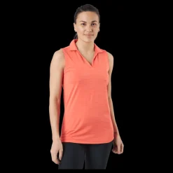 Best Puma Golf W Cloudspun Coast Sl Polo Hot Coral Heather Orange