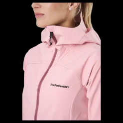 New Peak Performance W Explore Hood Jacket Warm Blush Rosa