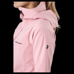 New Peak Performance W Explore Hood Jacket Warm Blush Rosa