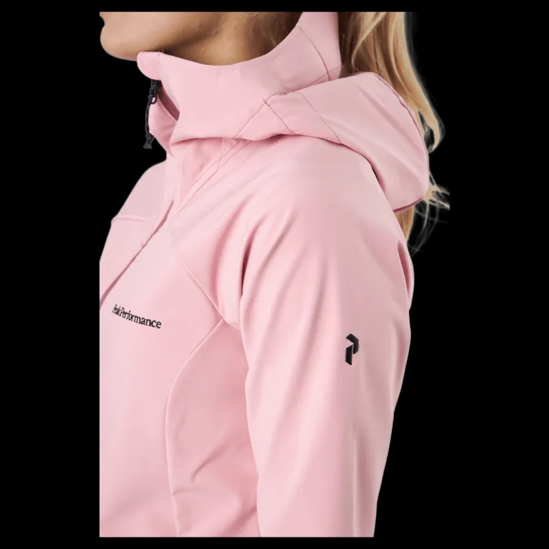 New Peak Performance W Explore Hood Jacket Warm Blush Rosa