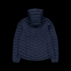 Peak Performance W Frost Down Hood Jacket Blue Shadow Online