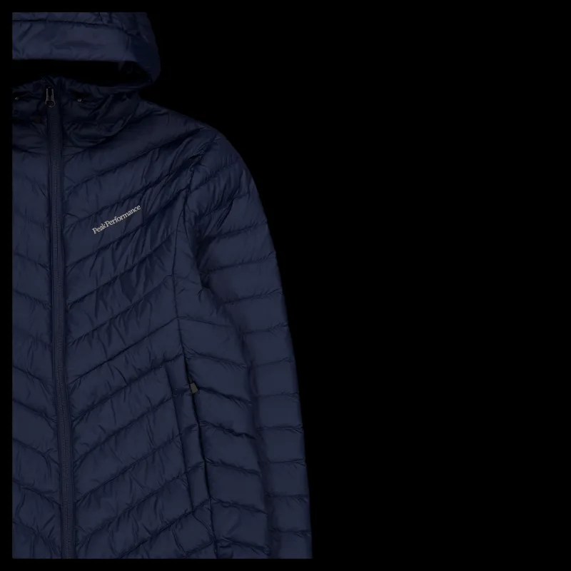 Peak Performance W Frost Down Hood Jacket Blue Shadow Online