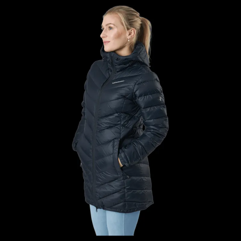 Peak Performance W Frost Down Parka Black Svart New