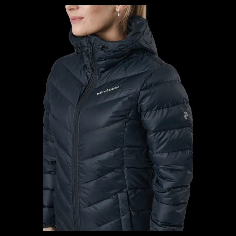 Peak Performance W Frost Down Parka Black Svart New