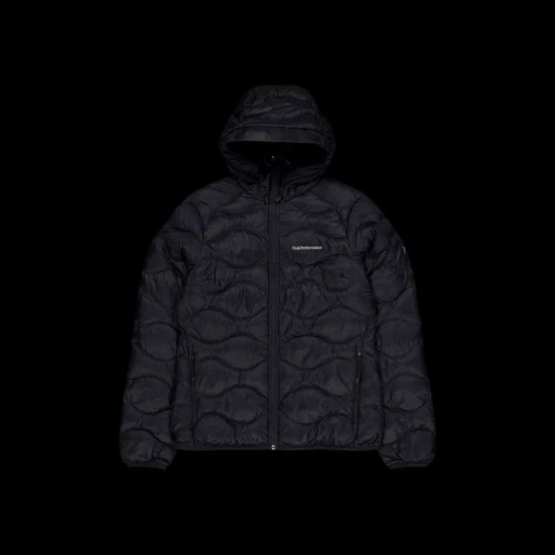 Sale Peak Performance W Helium Down Hood Jacket Black Svart