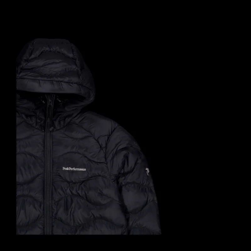 Sale Peak Performance W Helium Down Hood Jacket Black Svart