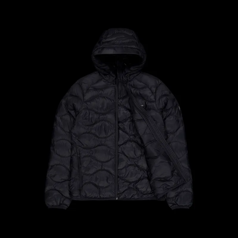 Peak Performance W Helium Down Hood Jacket Black Svart