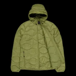 Peak Performance W Helium Down Hood Jacket Snap Green New