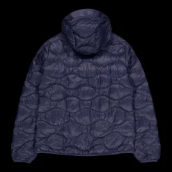 Discount Peak Performance W Helium Down Hood Jacket Blue Shadow Blå