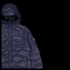 Discount Peak Performance W Helium Down Hood Jacket Blue Shadow Blå