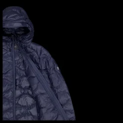Discount Peak Performance W Helium Down Hood Jacket Blue Shadow Blå