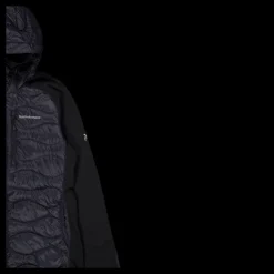 Outlet Peak Performance W Helium Down Hybrid Hood Black Svart