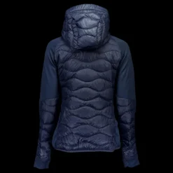 New Peak Performance W Helium Down Hybrid Hood Blue Shadow Blå