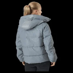 Svea W. Hooded Reflective Puffer Ja Silver Discount