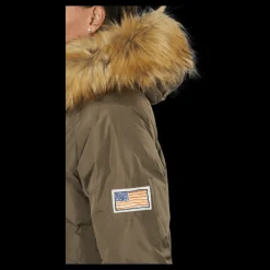 Sale Svea W. Loose Fur Hood Coat Mole