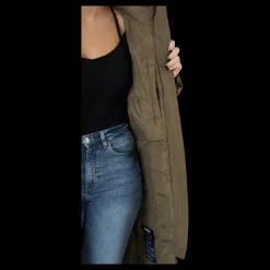 Sale Svea W. Loose Fur Hood Coat Mole