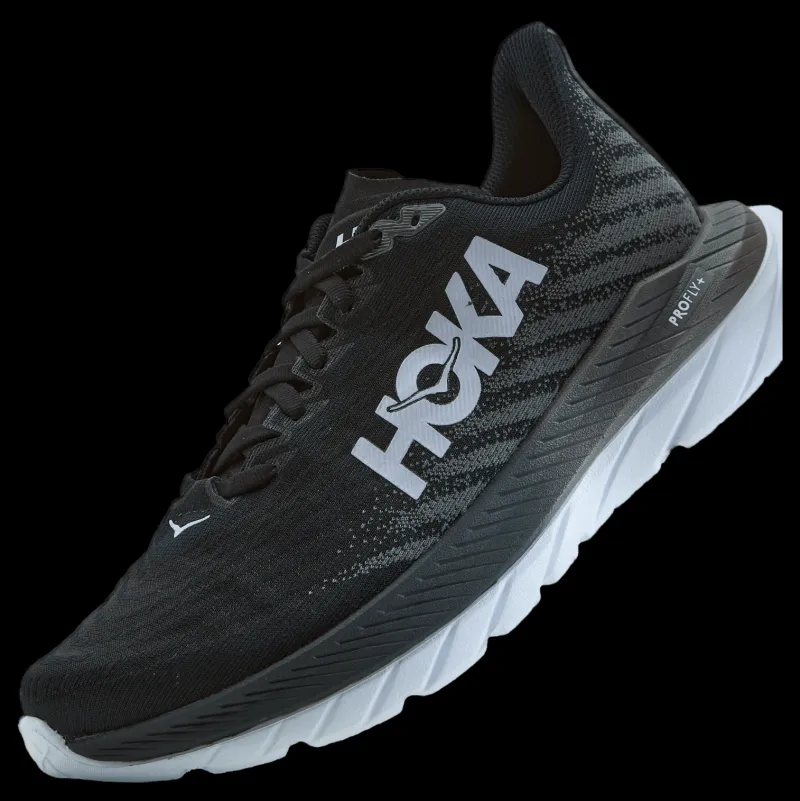 Sale Hoka W Mach 5 Black / Castlerock Svart