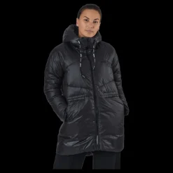 Svea W. Mid Length Shiny Jacket Black Best