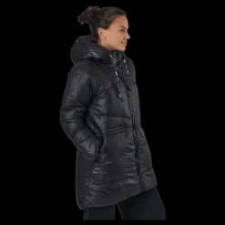 Svea W. Mid Length Shiny Jacket Black Best