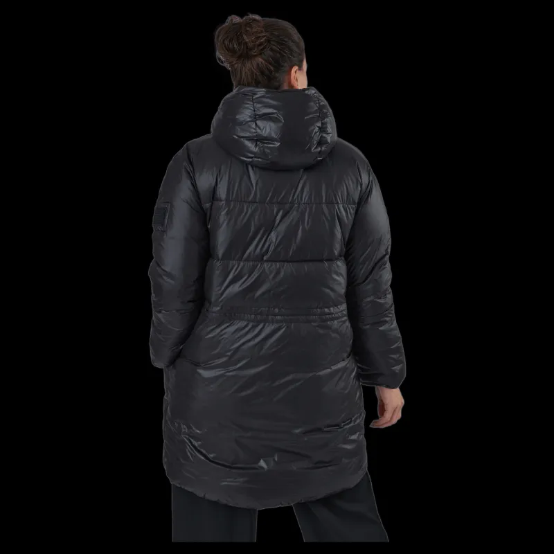 Svea W. Mid Length Shiny Jacket Black Best