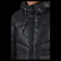 Svea W. Mid Length Shiny Jacket Black Best