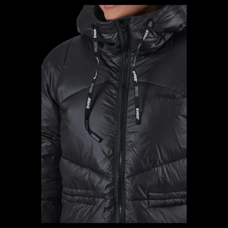 Svea W. Mid Length Shiny Jacket Black Best