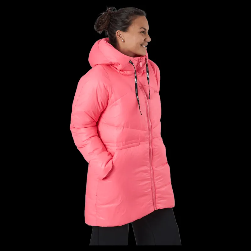 Svea W. Mid Length Shiny Jacket Happy Pink Discount