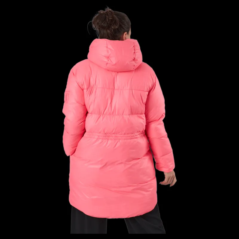 Svea W. Mid Length Shiny Jacket Happy Pink Discount