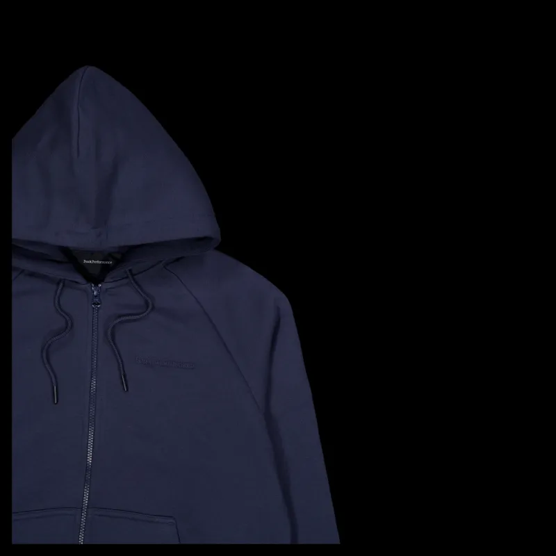 Discount Peak Performance W Original Small Logo Zip Blue Shadow Blå