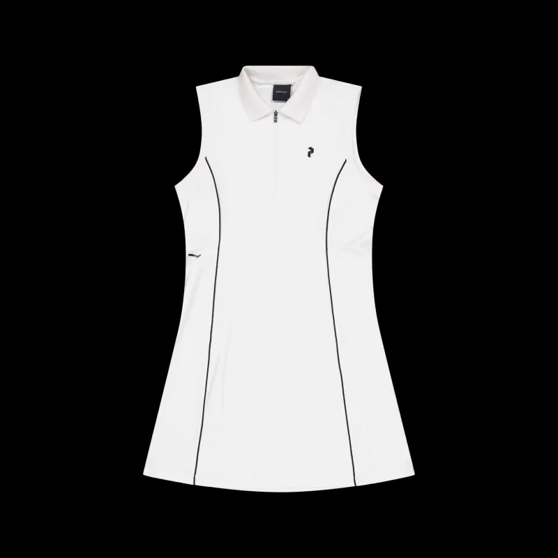 Peak Performance W Pique Dress White Vit Sale