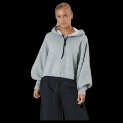 adidas W Pr Hoodie Rlx Fleece Medium Grey Heather Grå New