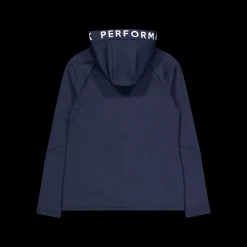 Peak Performance W Rider Mid Zip Hood Blue Shadow Blå Hot