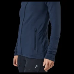 Sale Peak Performance W Rider Zip Hood Blue Shadow Blå