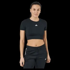 Sale adidas W Sml Fit T Black/white Svart