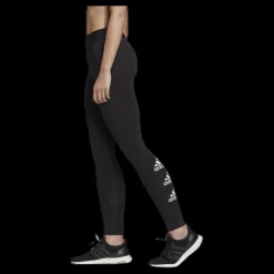 adidas W Stacked Logo Cotton Tights Black / White Svart Discount