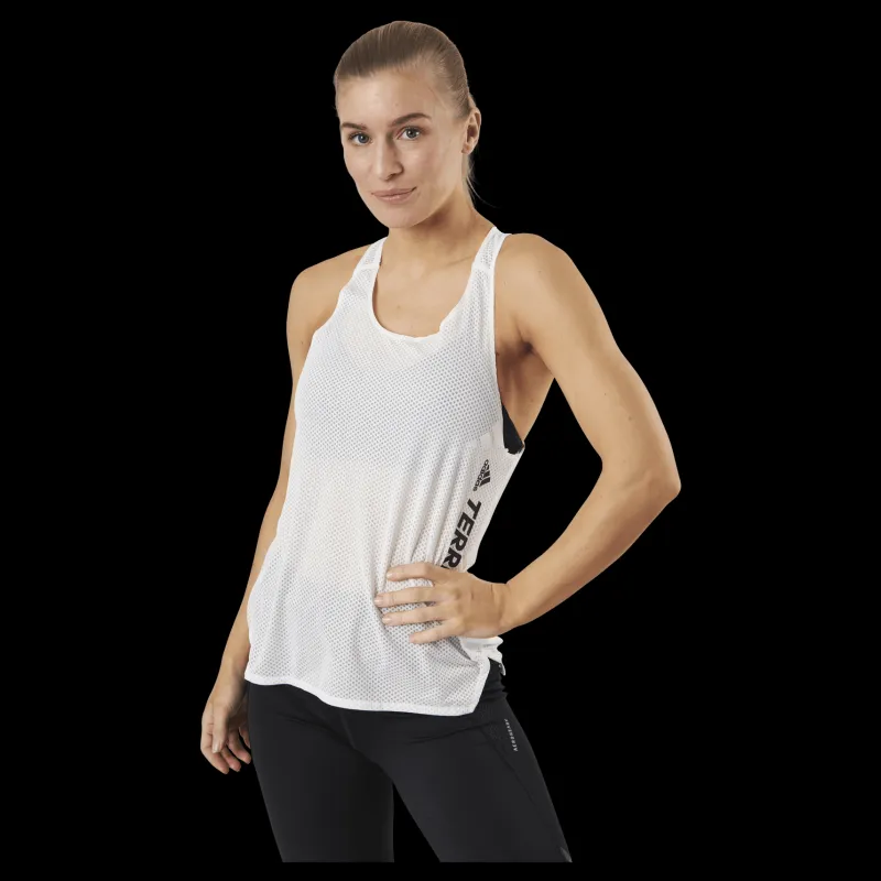 adidas W Terrex Agravic Race Singlet Non-Dyed Vit Outlet