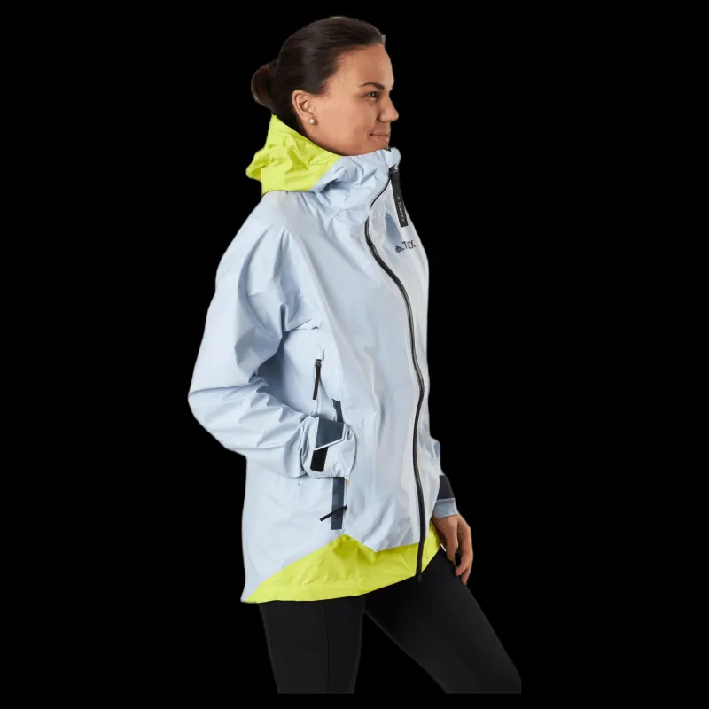 adidas W Terrex Myshelter Gore-Tex Active Jacket Halo Blue / Acid Yellow Grå och Gul Hot
